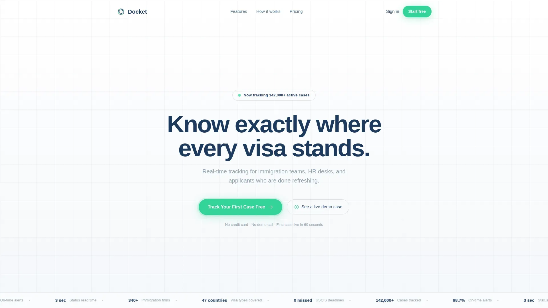 Visa Tracking | Free Website Template | Rocket