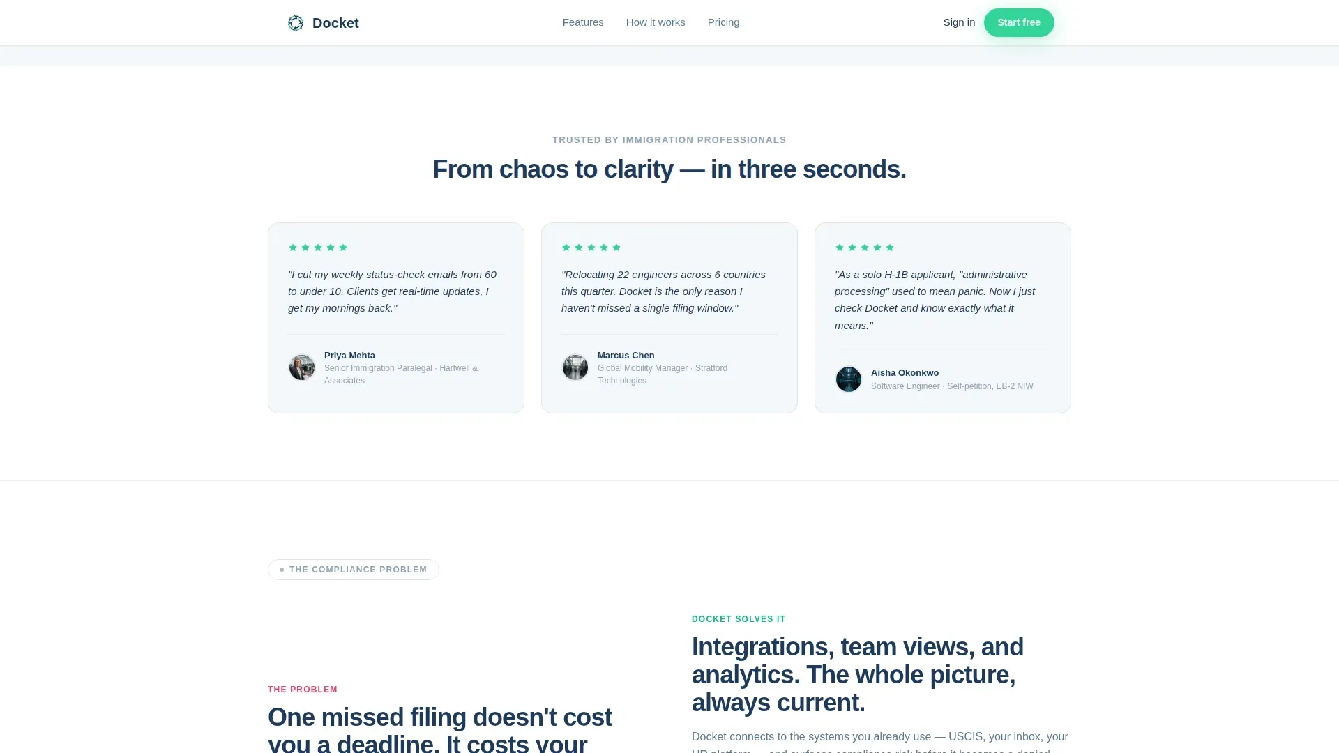 Visa Tracking | Free Website Template | Rocket