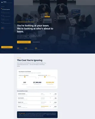 Workforce Analytics Landing page Template