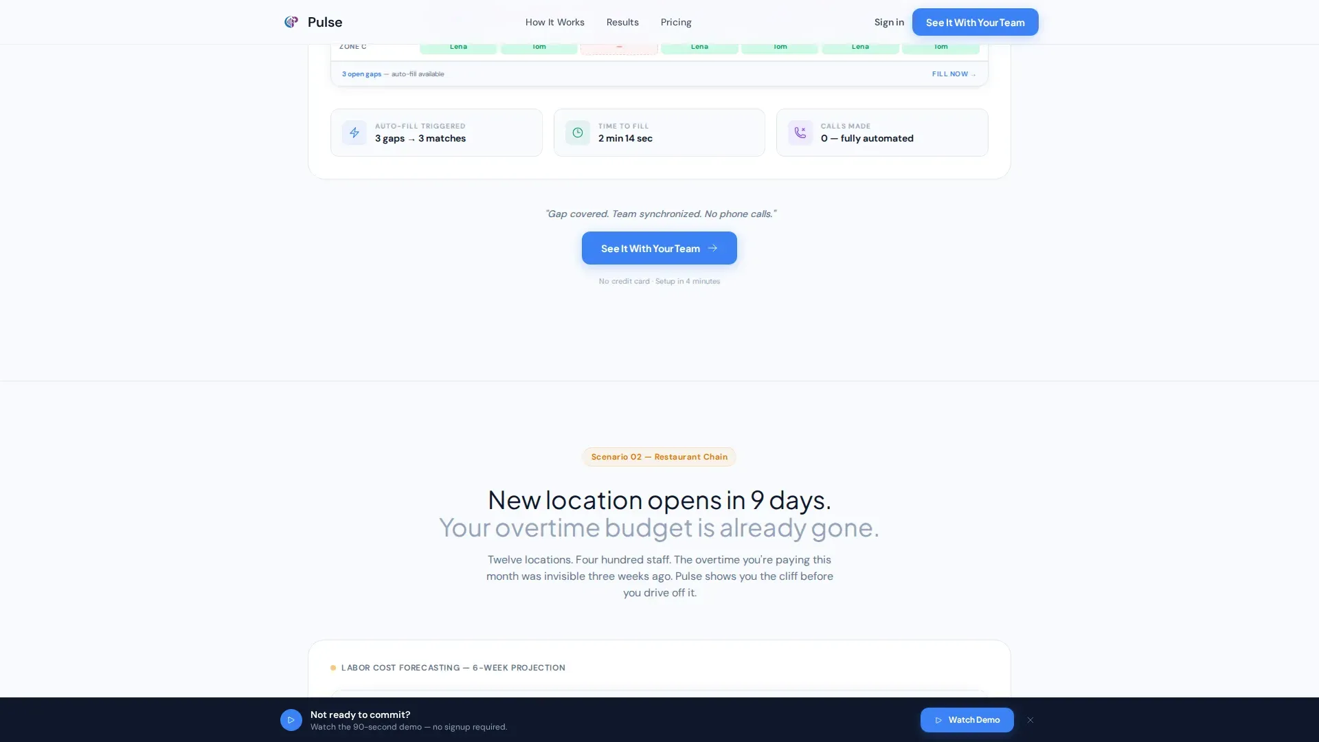 Workforce Management SaaS Landing Page Template
