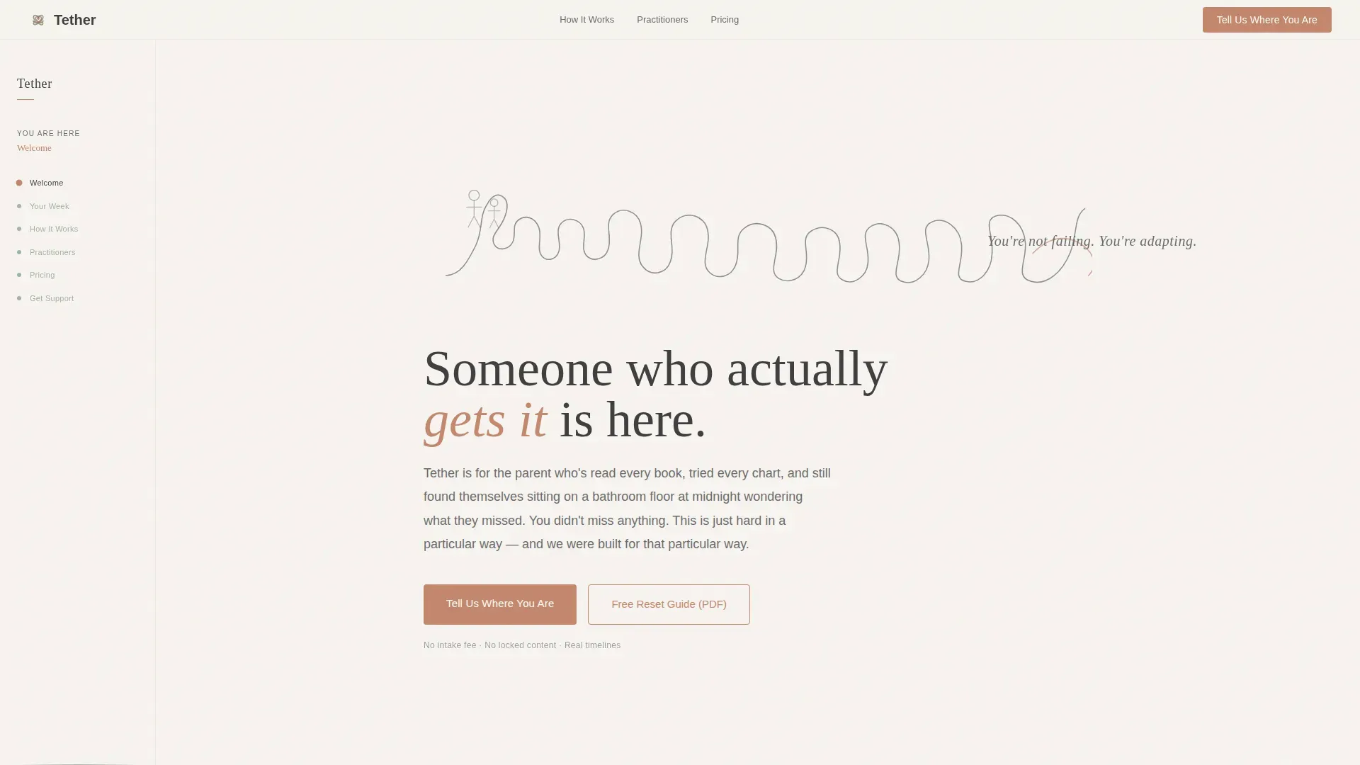 ADHD Caregiver Support Landing Page Template