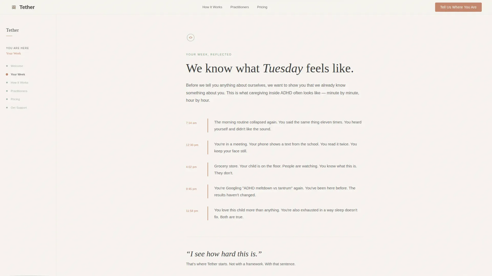 ADHD Caregiver Support Landing Page Template