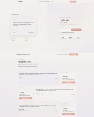 ADHD Clinical Trial Finder Landing Page Template
