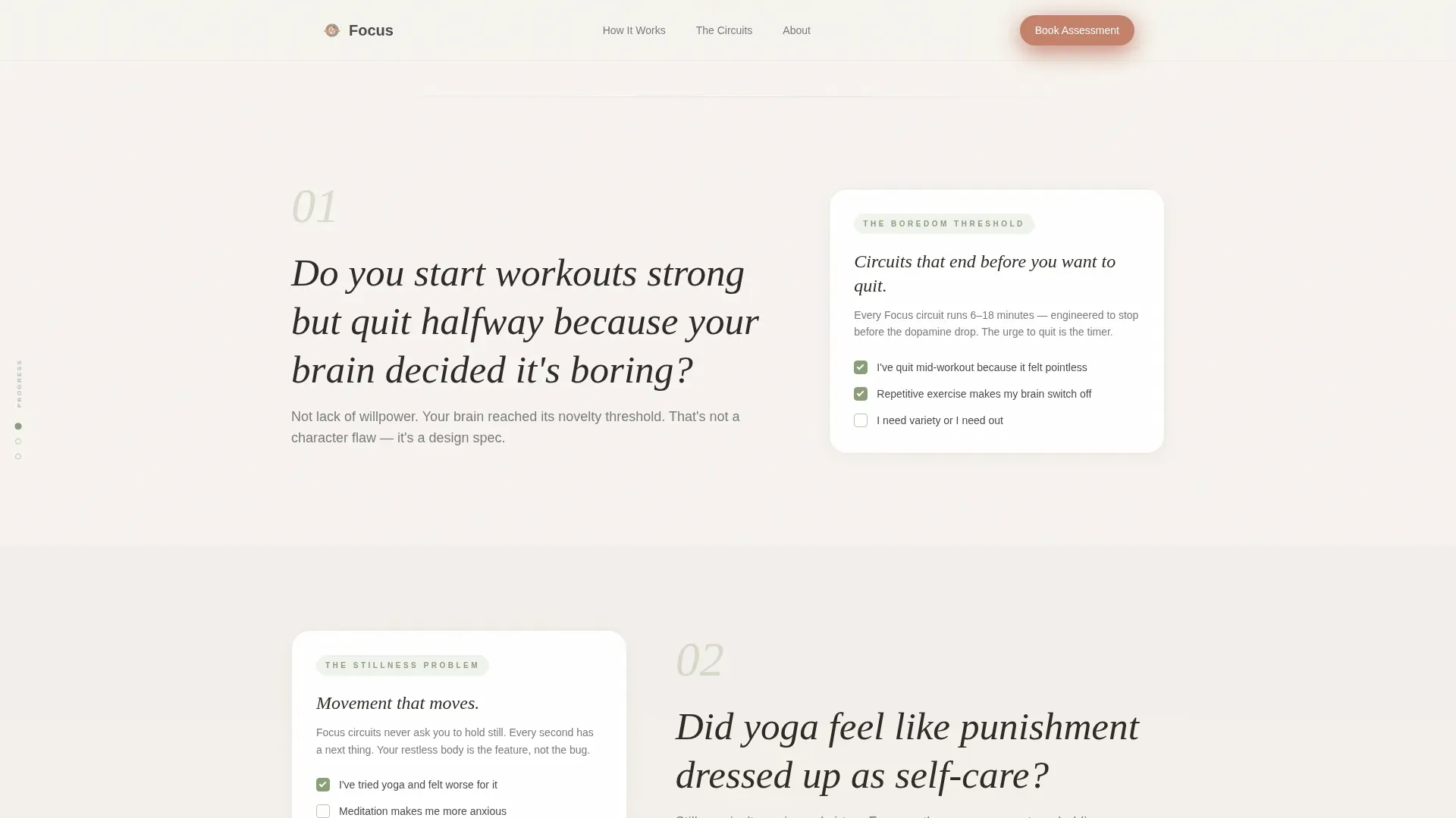 Exercise Program Landing page Template