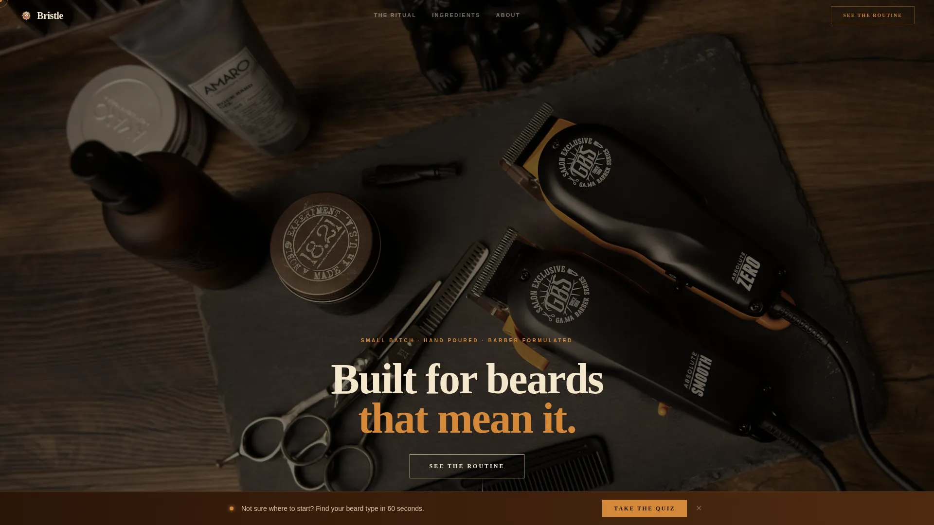 Rugged Grooming | Free Website Template | Rocket