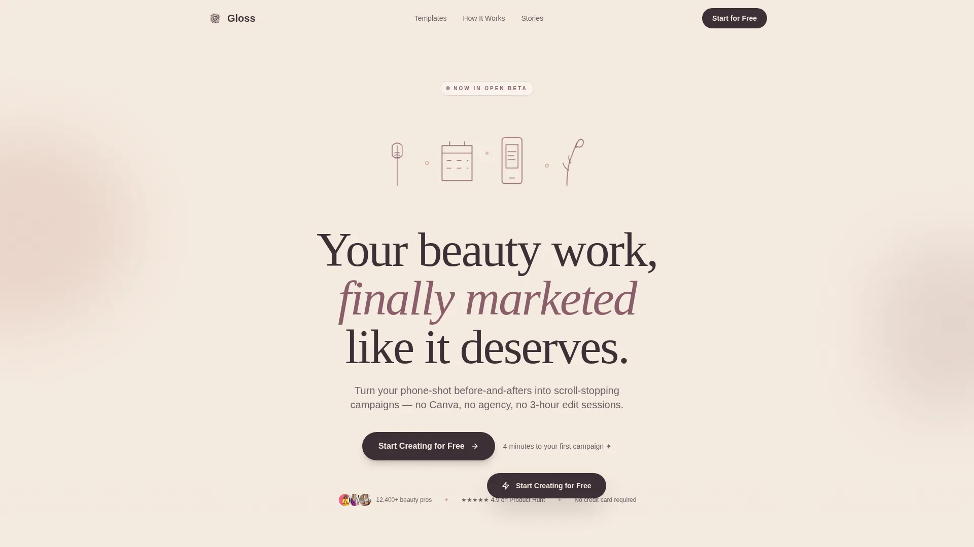 Salon & Spa Software Professional Website Template