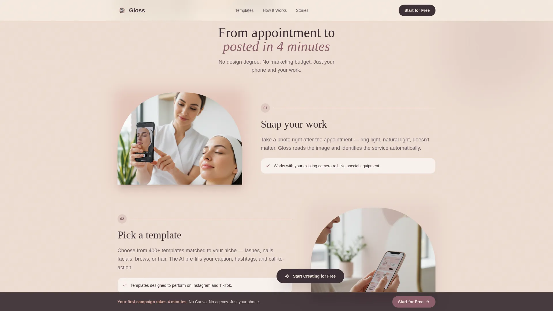 Salon & Spa Software Professional Website Template