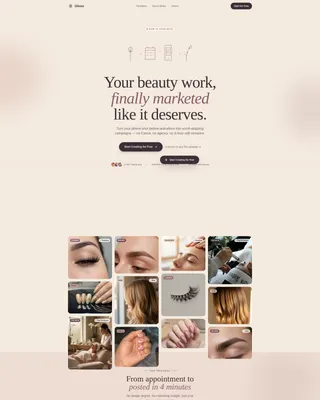 Salon & Spa Software Professional Website Template