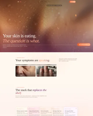 Beauty Nutrition Coach Landing Page Template
