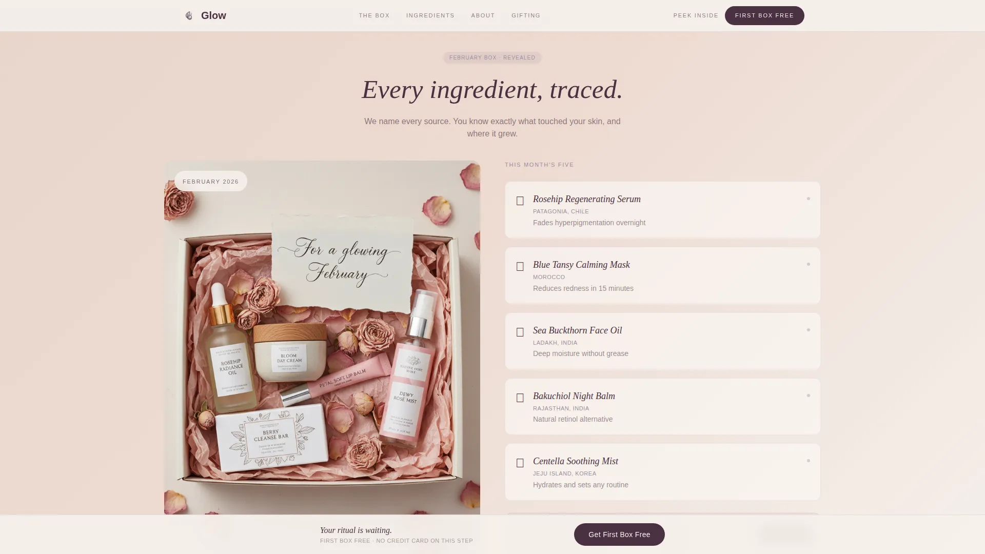 Beauty & Cosmetics Brand Blog Website Template