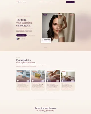 Cosmetic Surgery & Aesthetic Clinic Specialist Booking Website Template