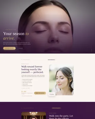 Skincare & Derma Clinic Specialist Booking Website Template