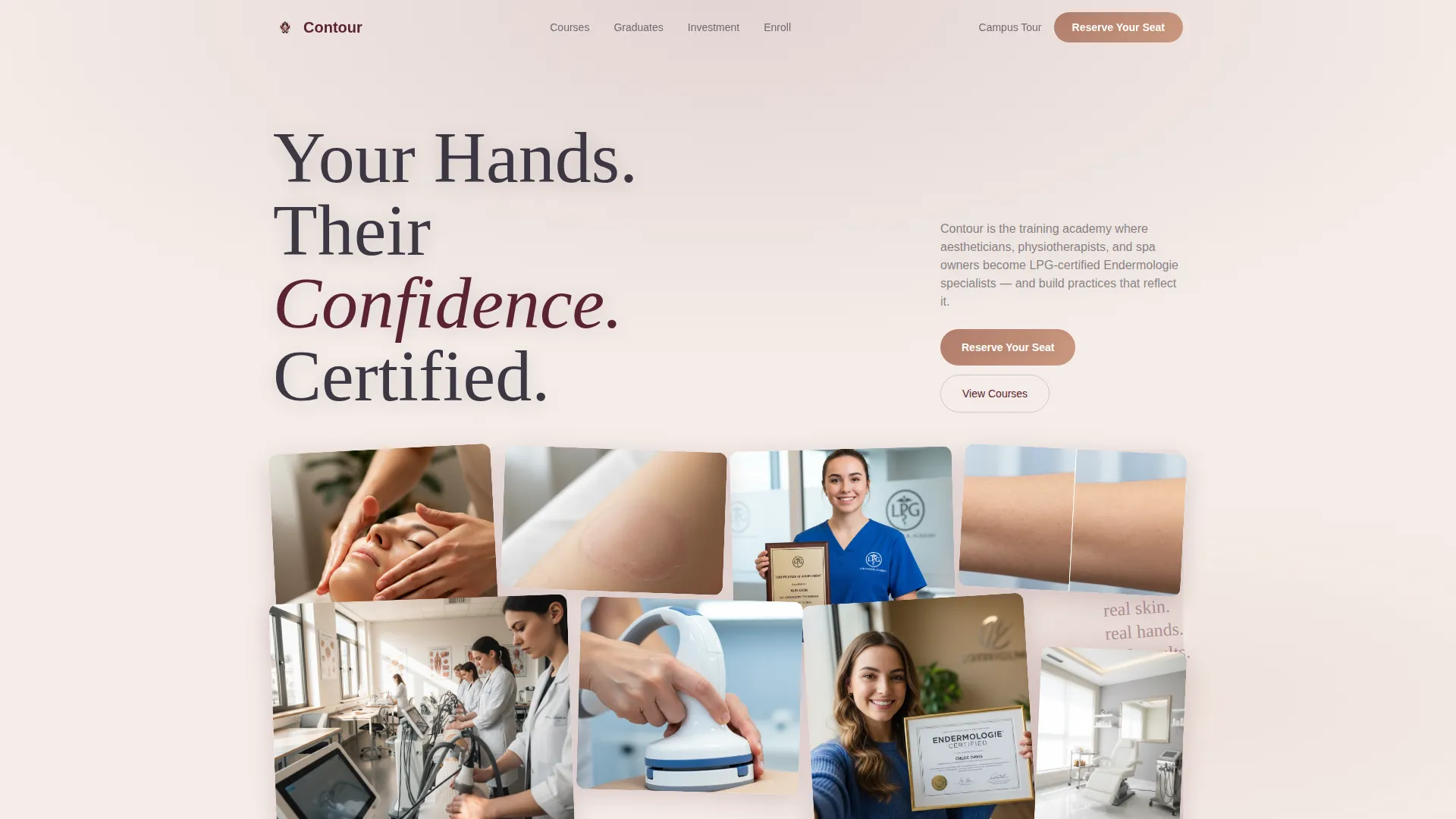 Specialty Beauty Treatments Careers Website Template