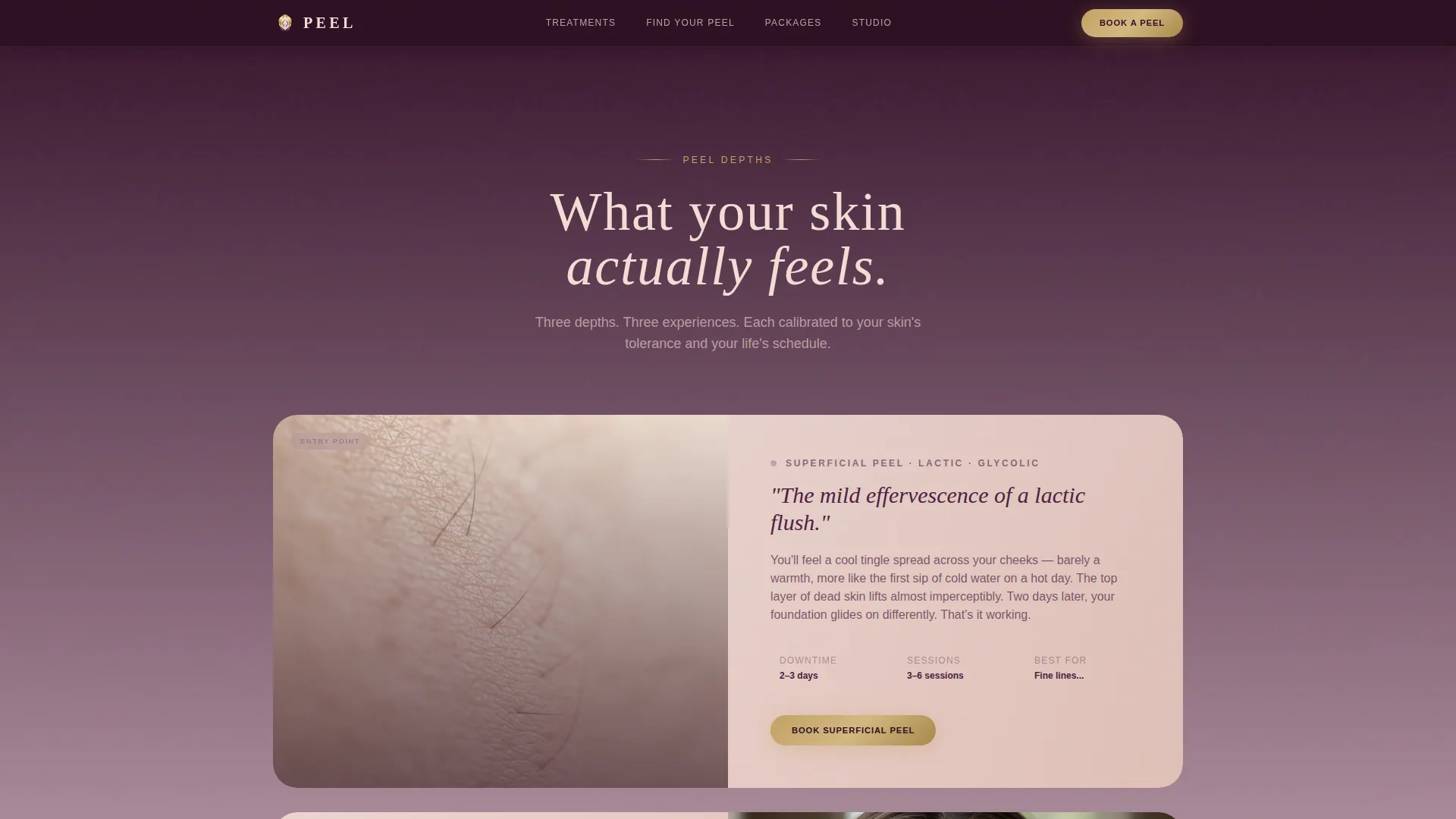 Specialty Beauty Treatments Specialist Booking Website Template