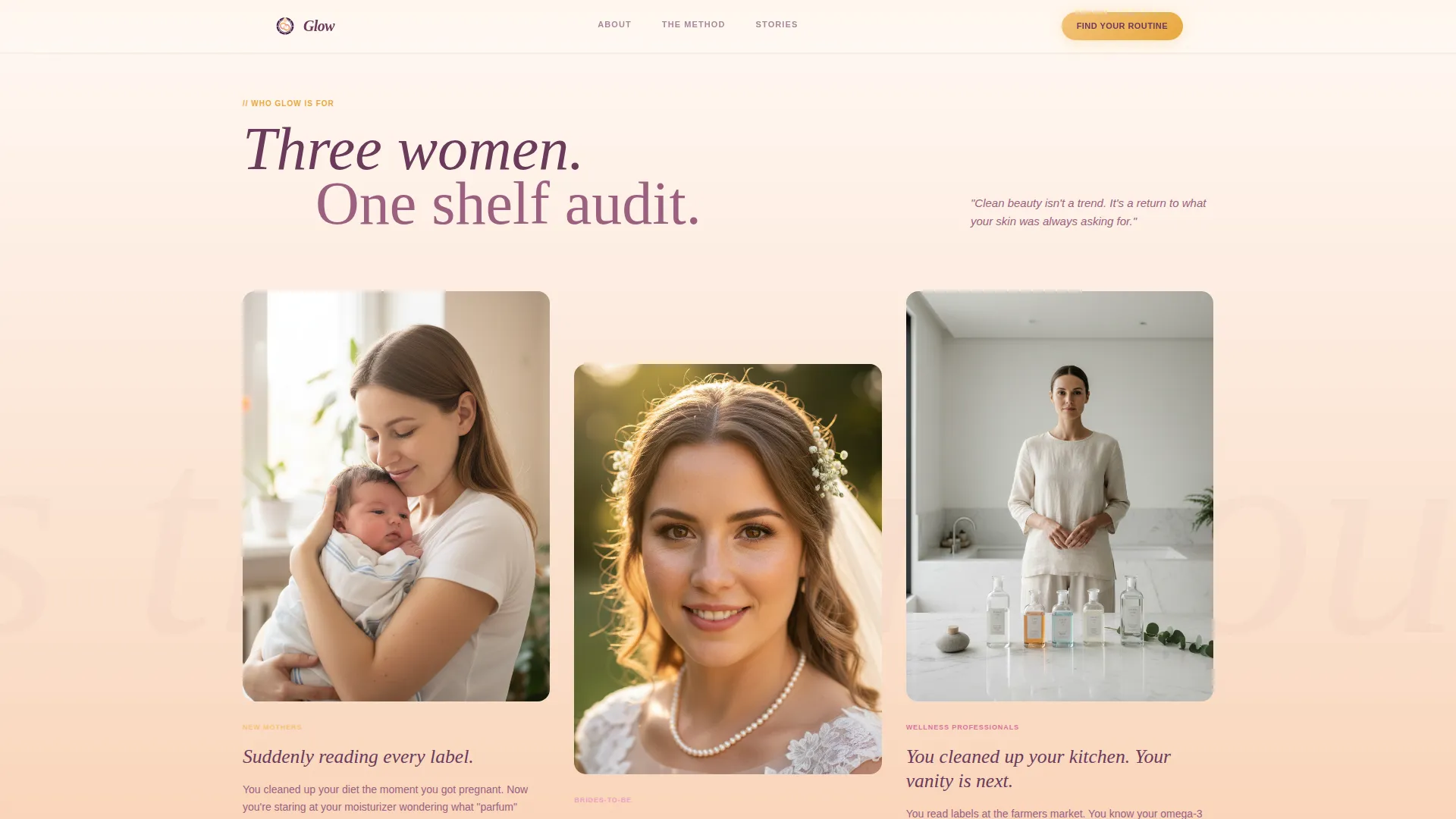 Transformative Beauty Landing Page Template