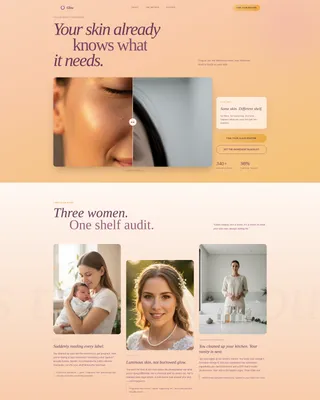 Transformative Beauty Landing Page Template