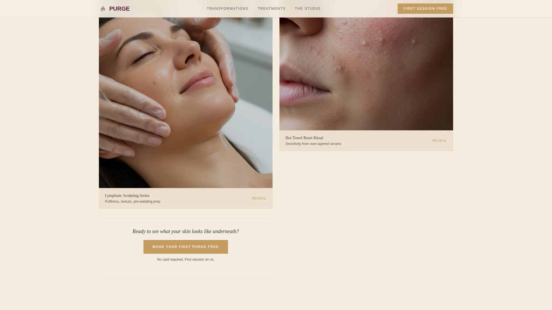 Wellness & Holistic Beauty Booking Website Template