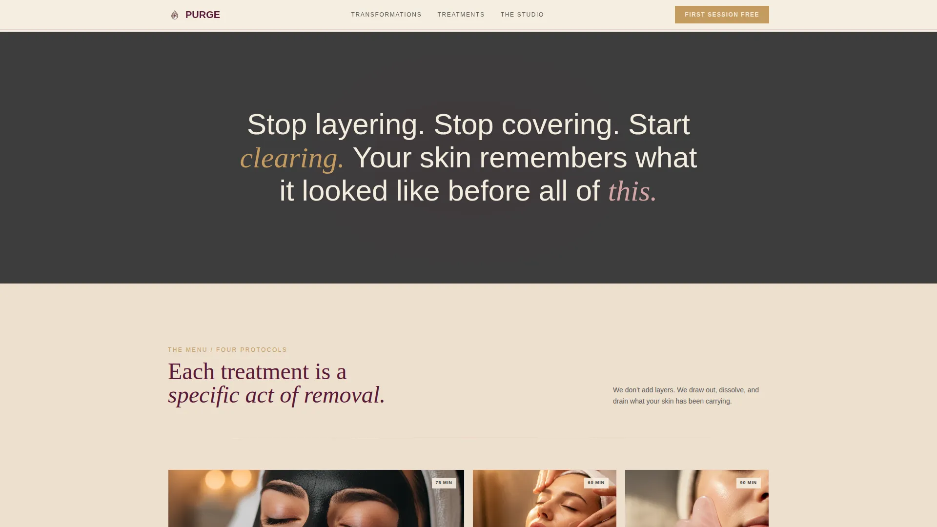 Wellness & Holistic Beauty Booking Website Template