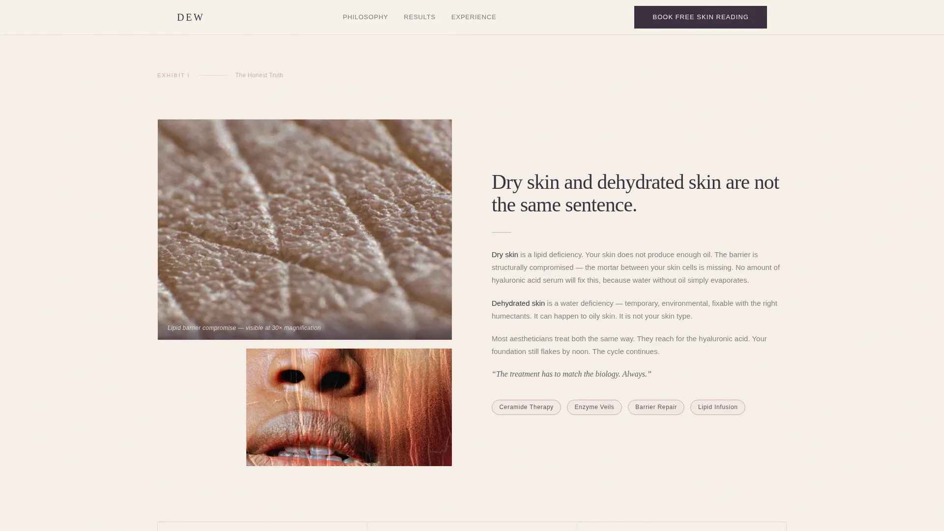 Radiant Aesthetician | Free Website Template | Rocket