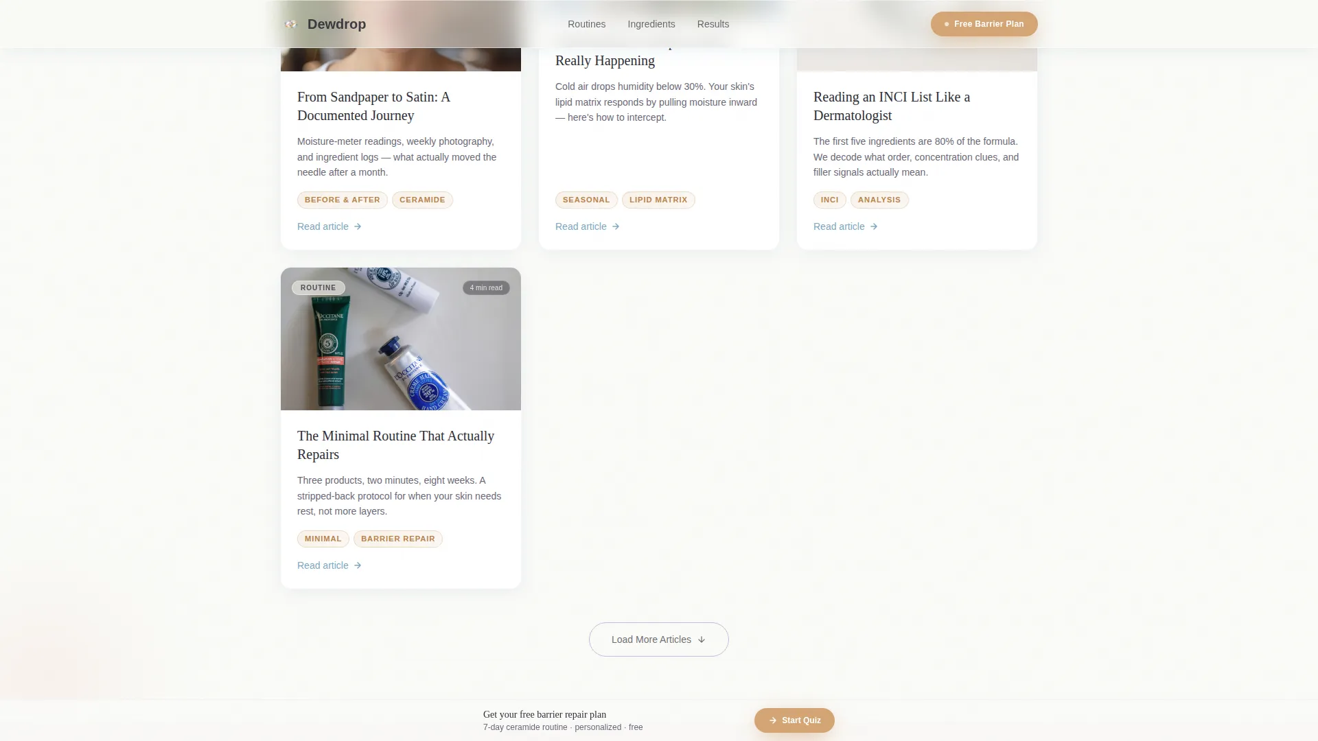 Soothing Skincare | Free Website Template | Rocket