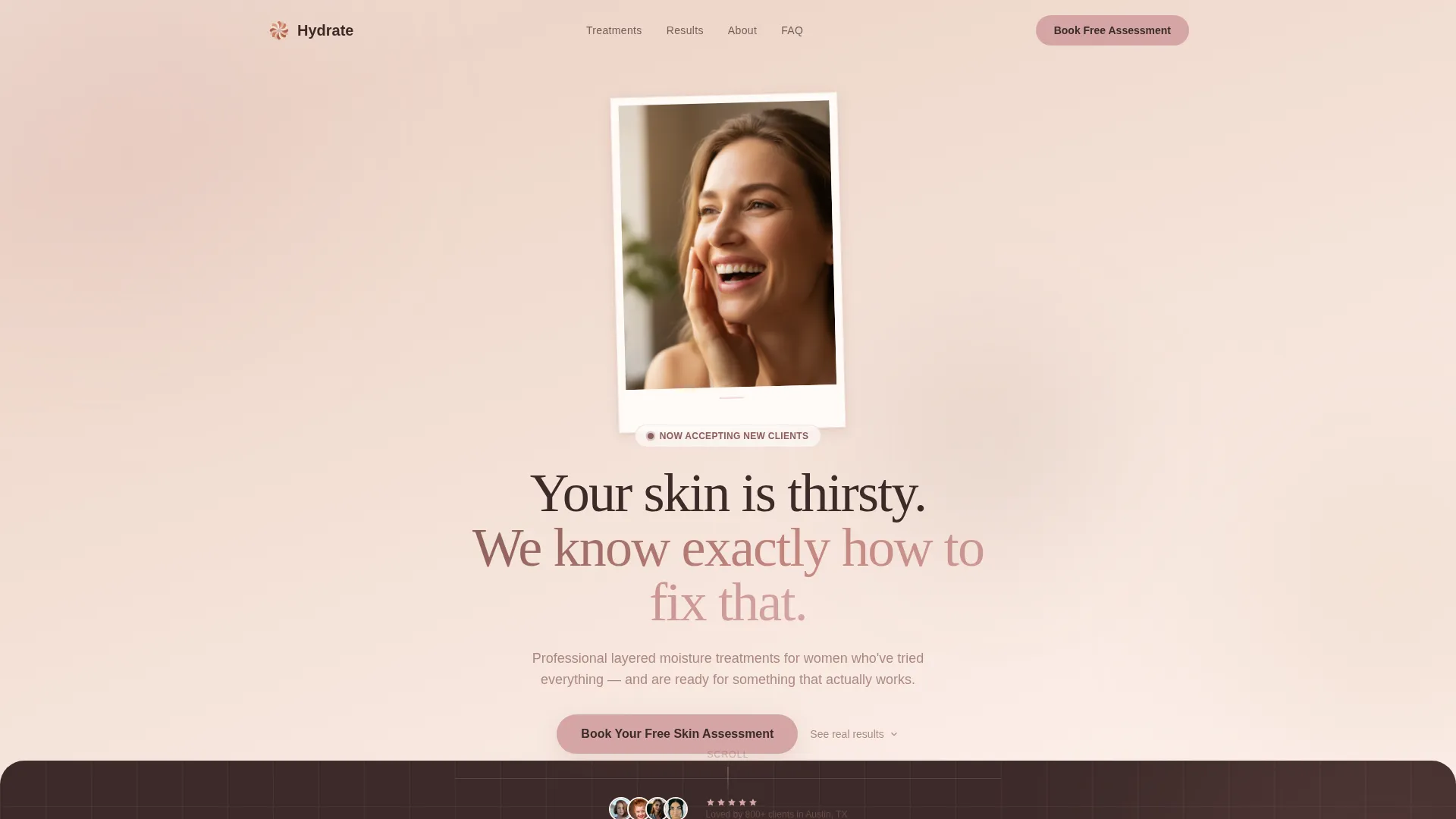 Radiant Skincare | Free Website Template | Rocket