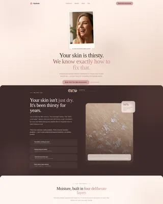 Radiant Skincare | Free Website Template | Rocket