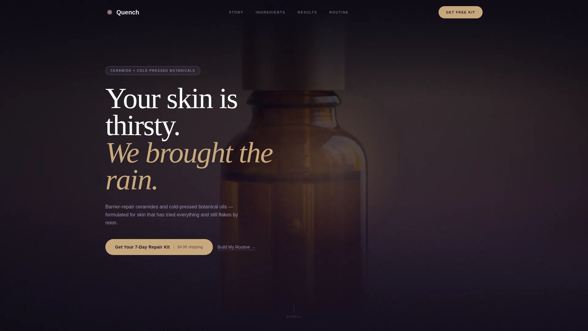Luxe Skincare | Free Website Template | Rocket