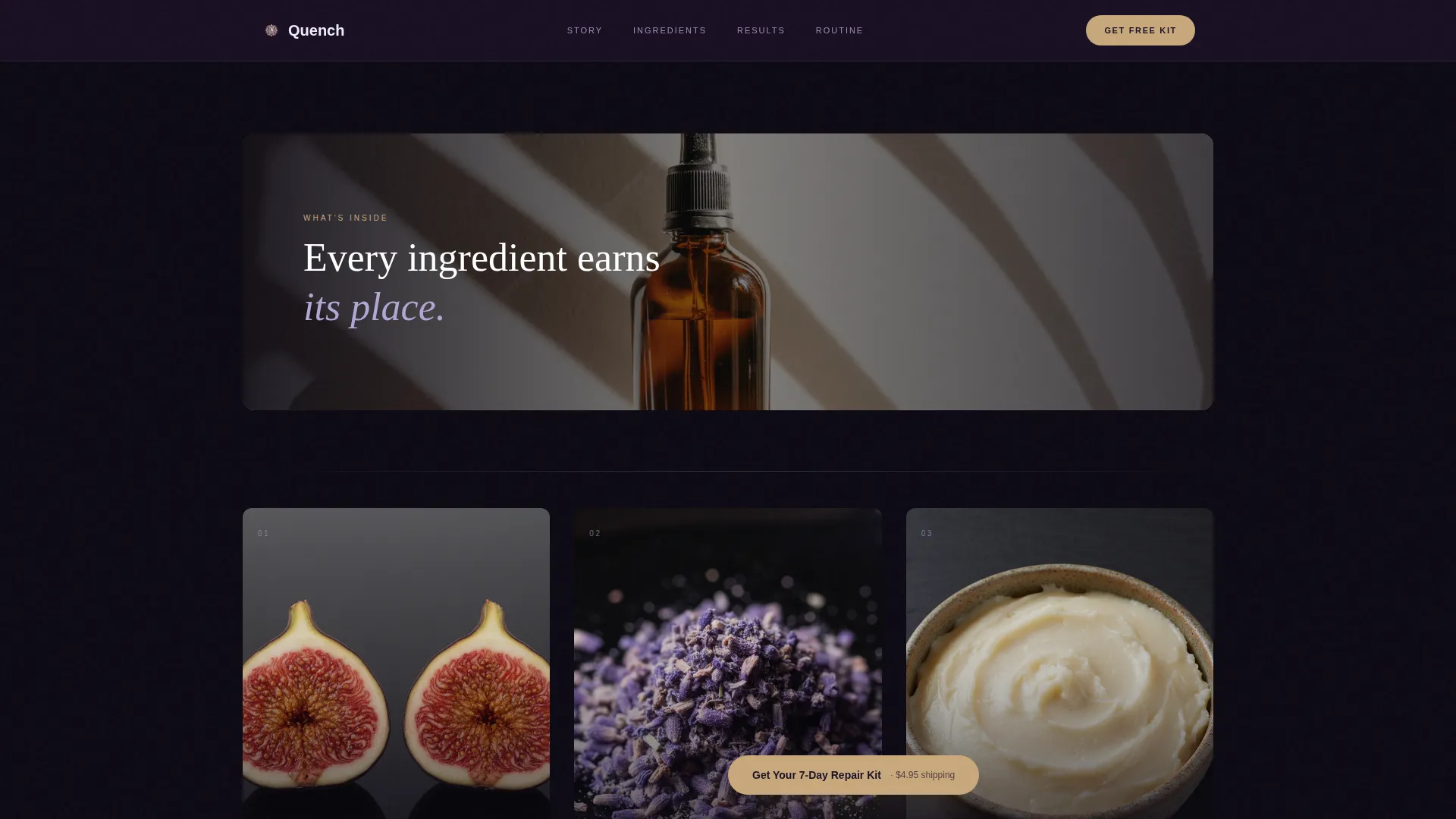 Luxe Skincare | Free Website Template | Rocket
