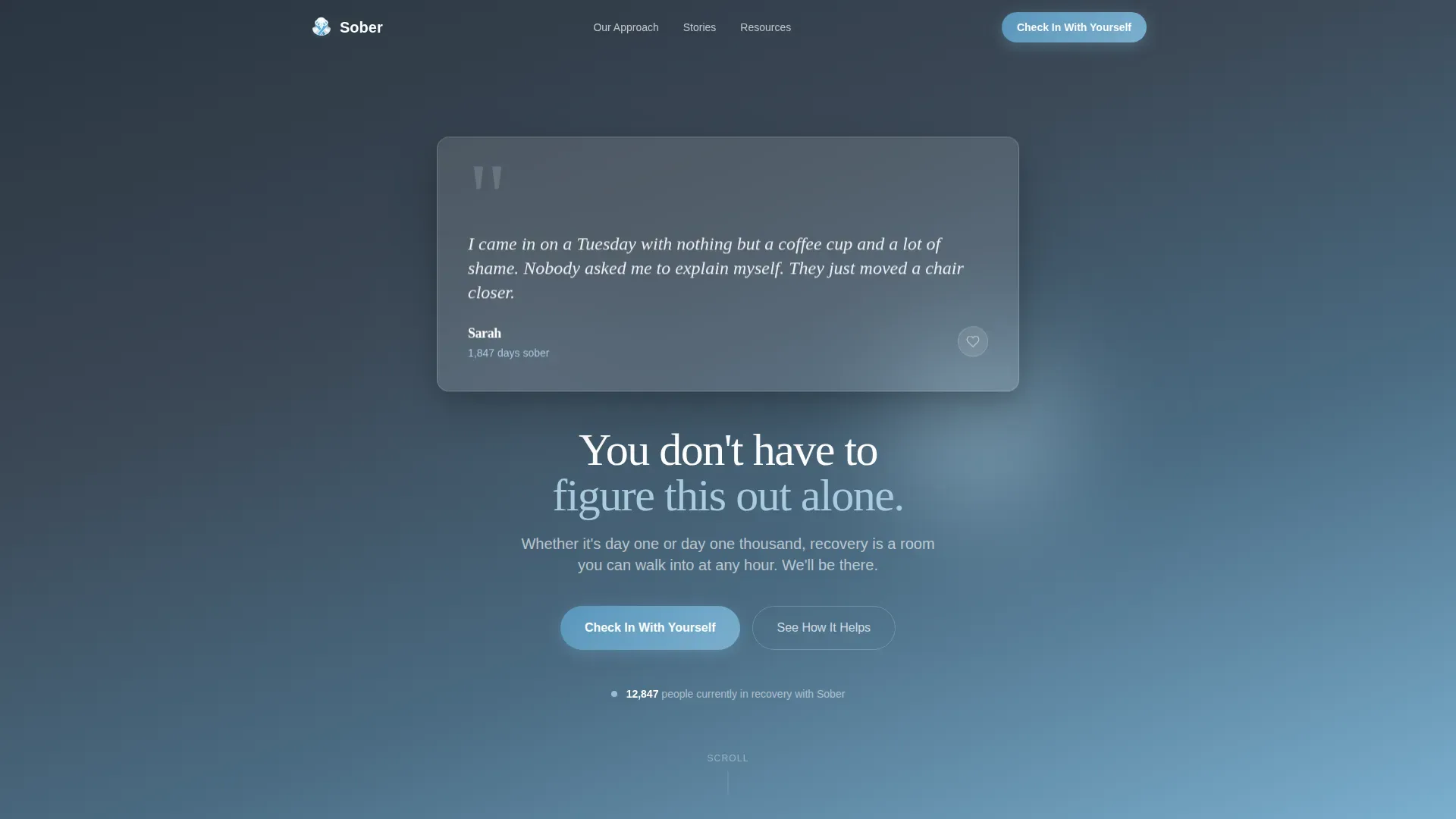 Recovery Support Group Landing Page Template