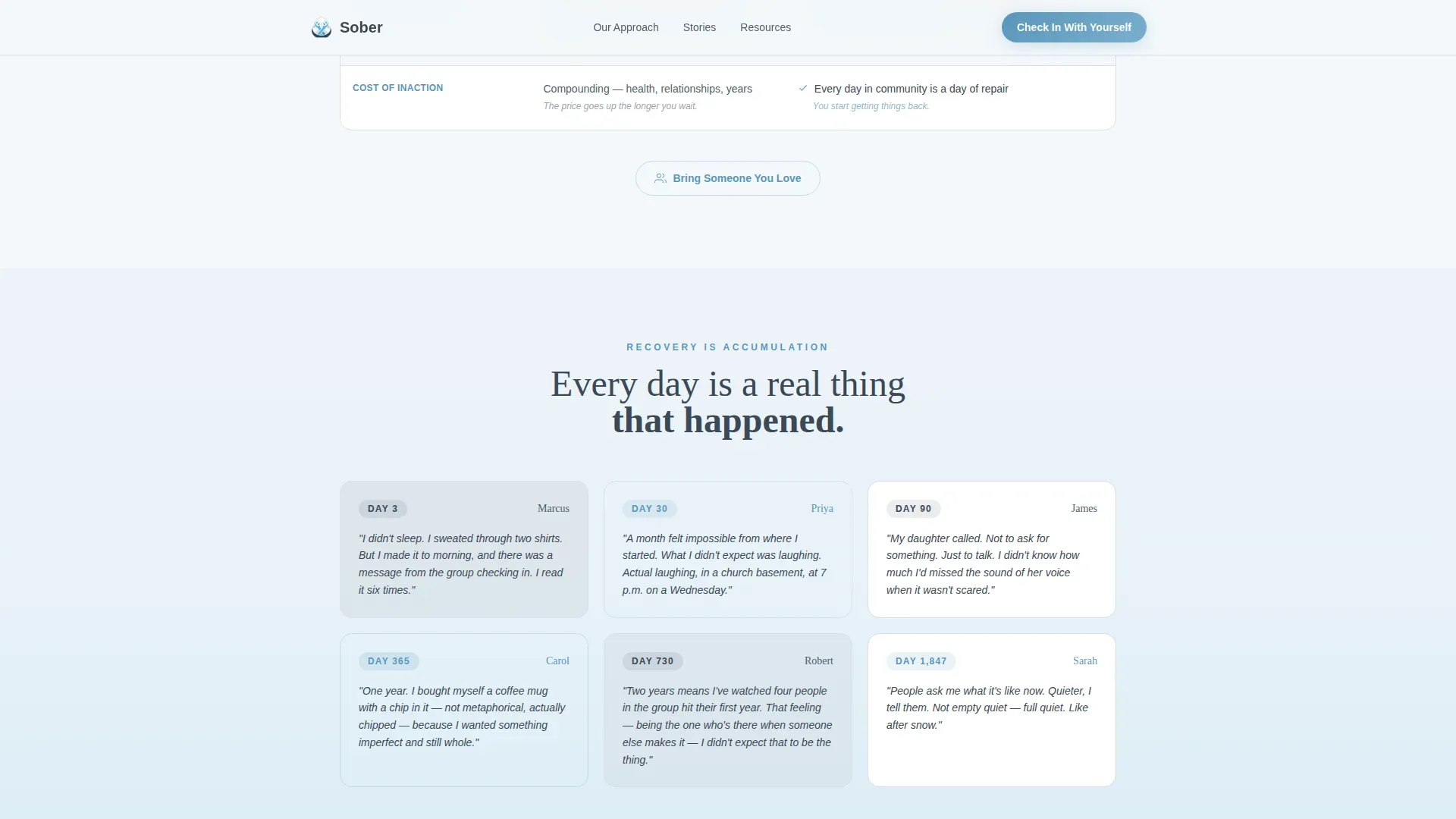 Recovery Support Group Landing Page Template