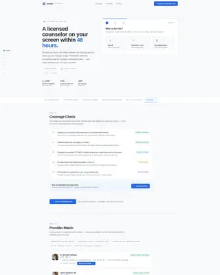 Addiction & Recovery Telehealth Landing Page Template