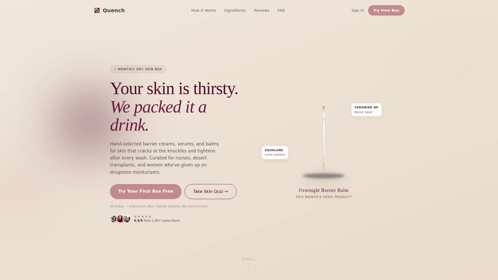 Luxe Dryskin | Free Website Template | Rocket