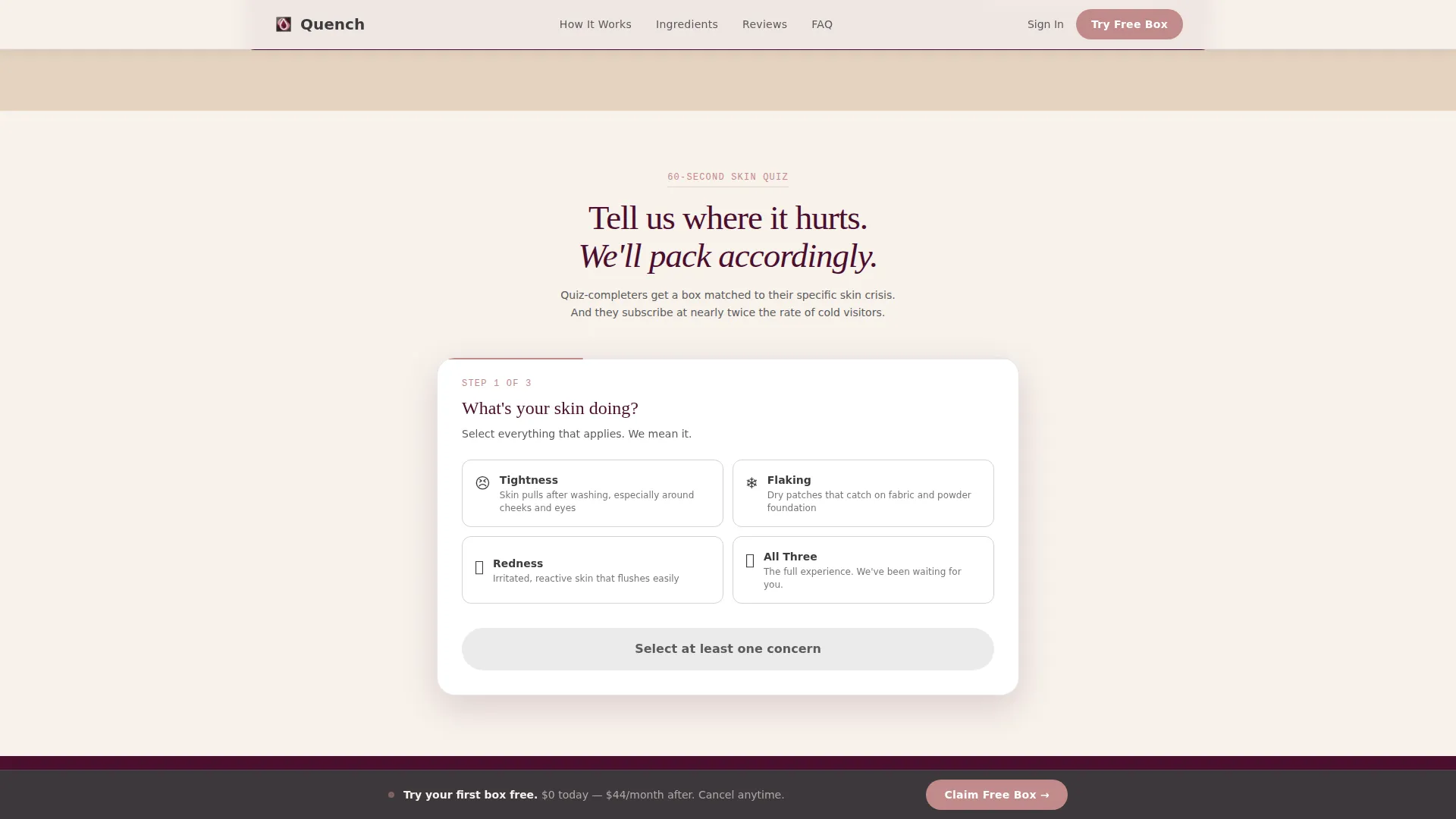 Luxe Dryskin | Free Website Template | Rocket