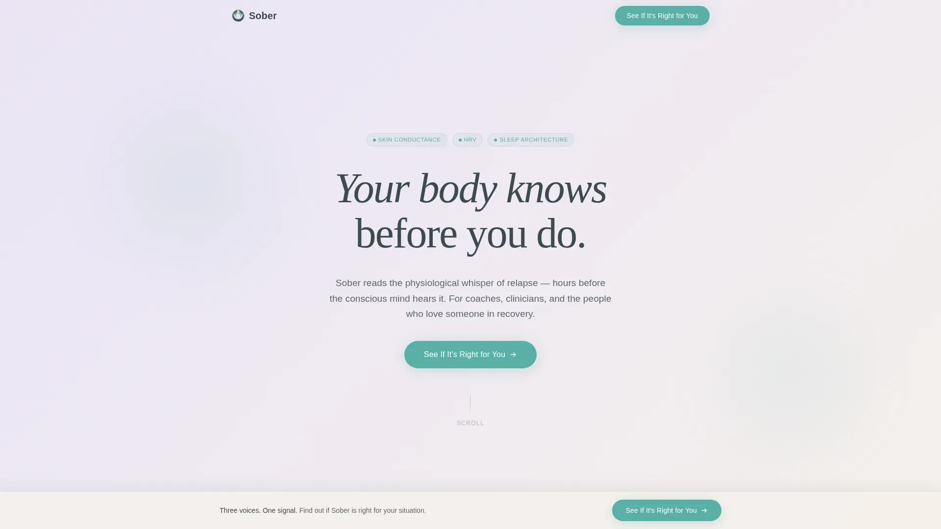 Recovery Wearable Monitor Landing Page Template