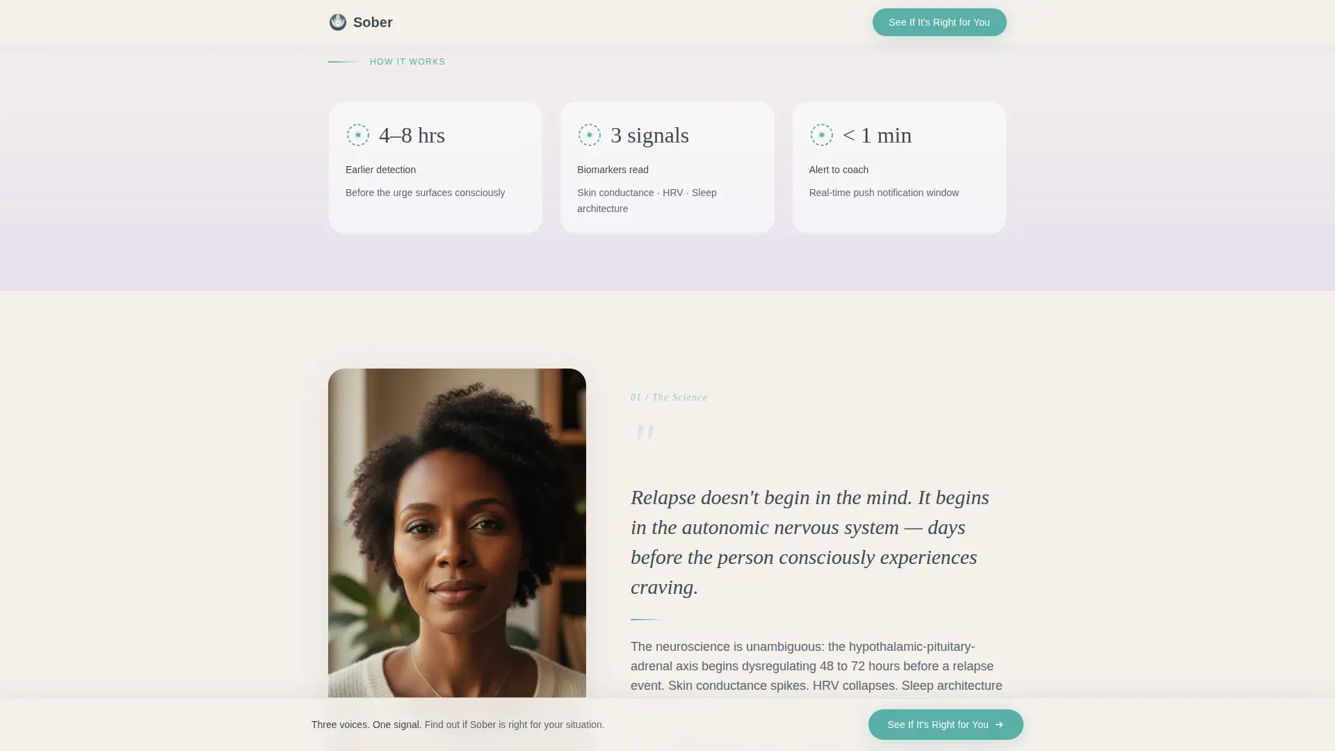 Recovery Wearable Monitor Landing Page Template
