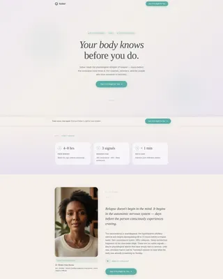 Recovery Wearable Monitor Landing Page Template