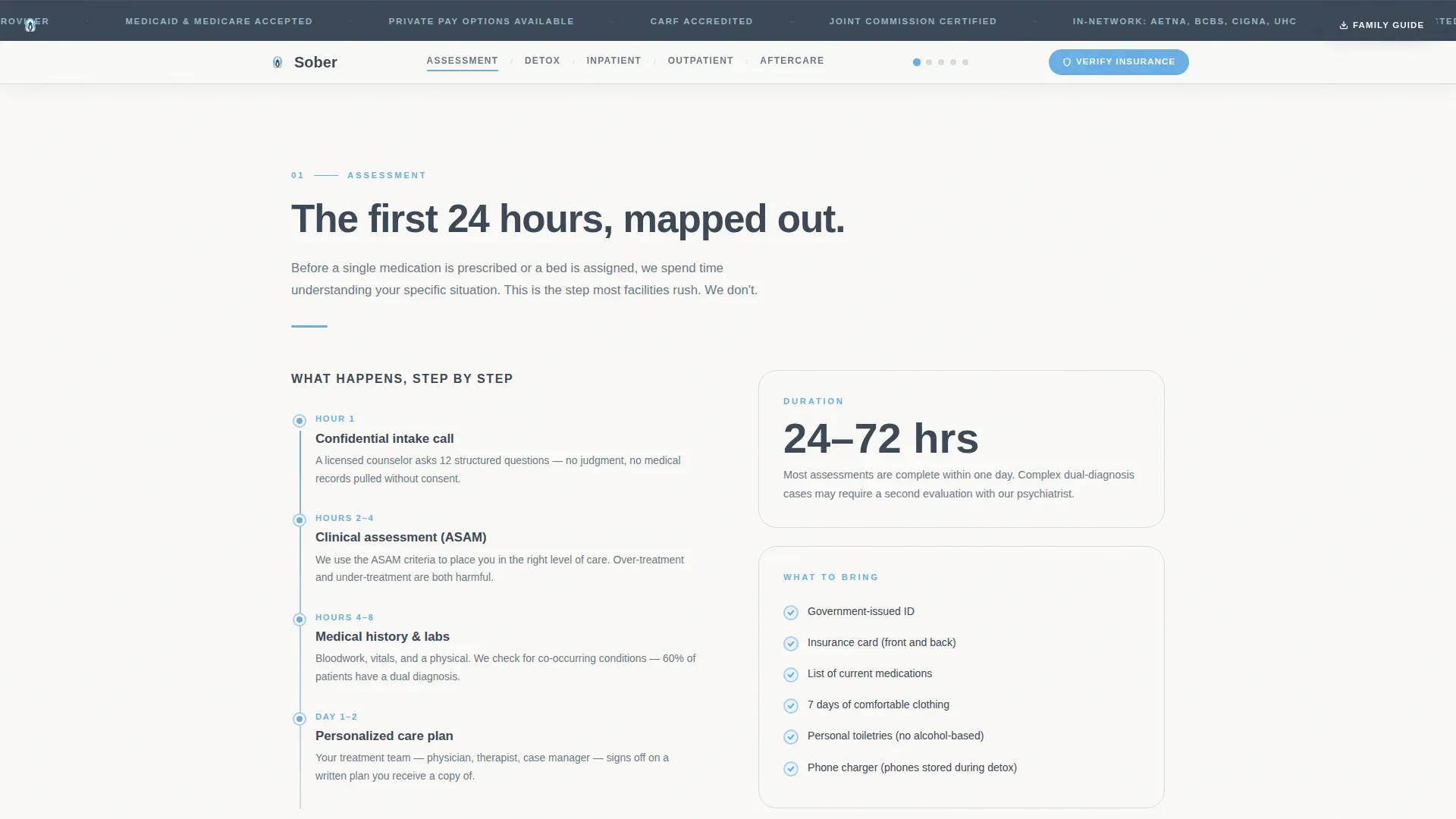 Addiction Rehab Center Landing Page Template