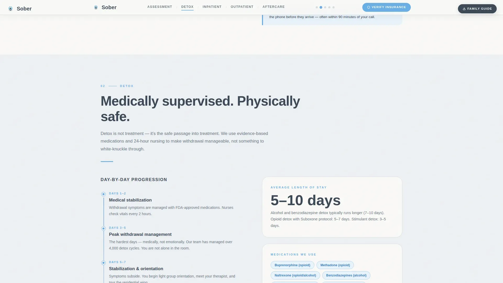 Addiction Rehab Center Landing Page Template