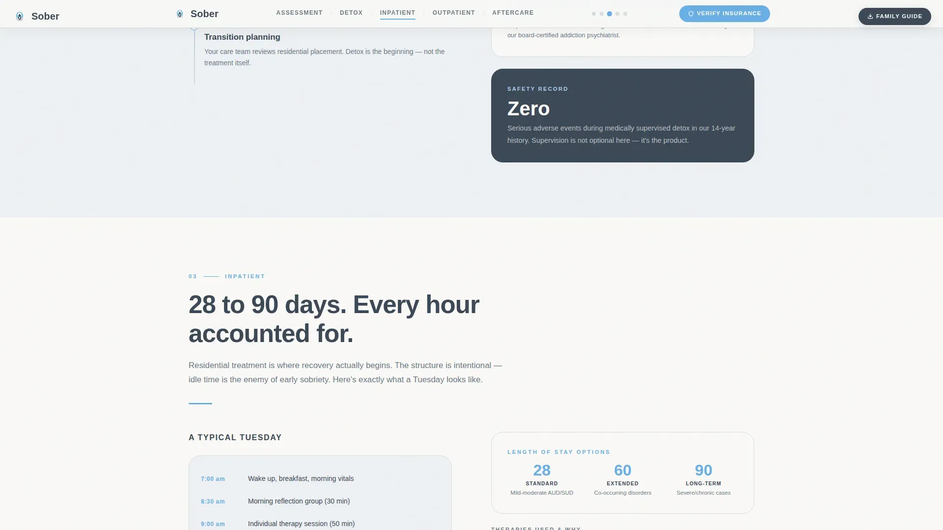 Addiction Rehab Center Landing Page Template