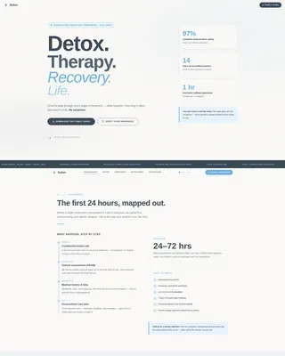 Addiction Rehab Center Landing Page Template