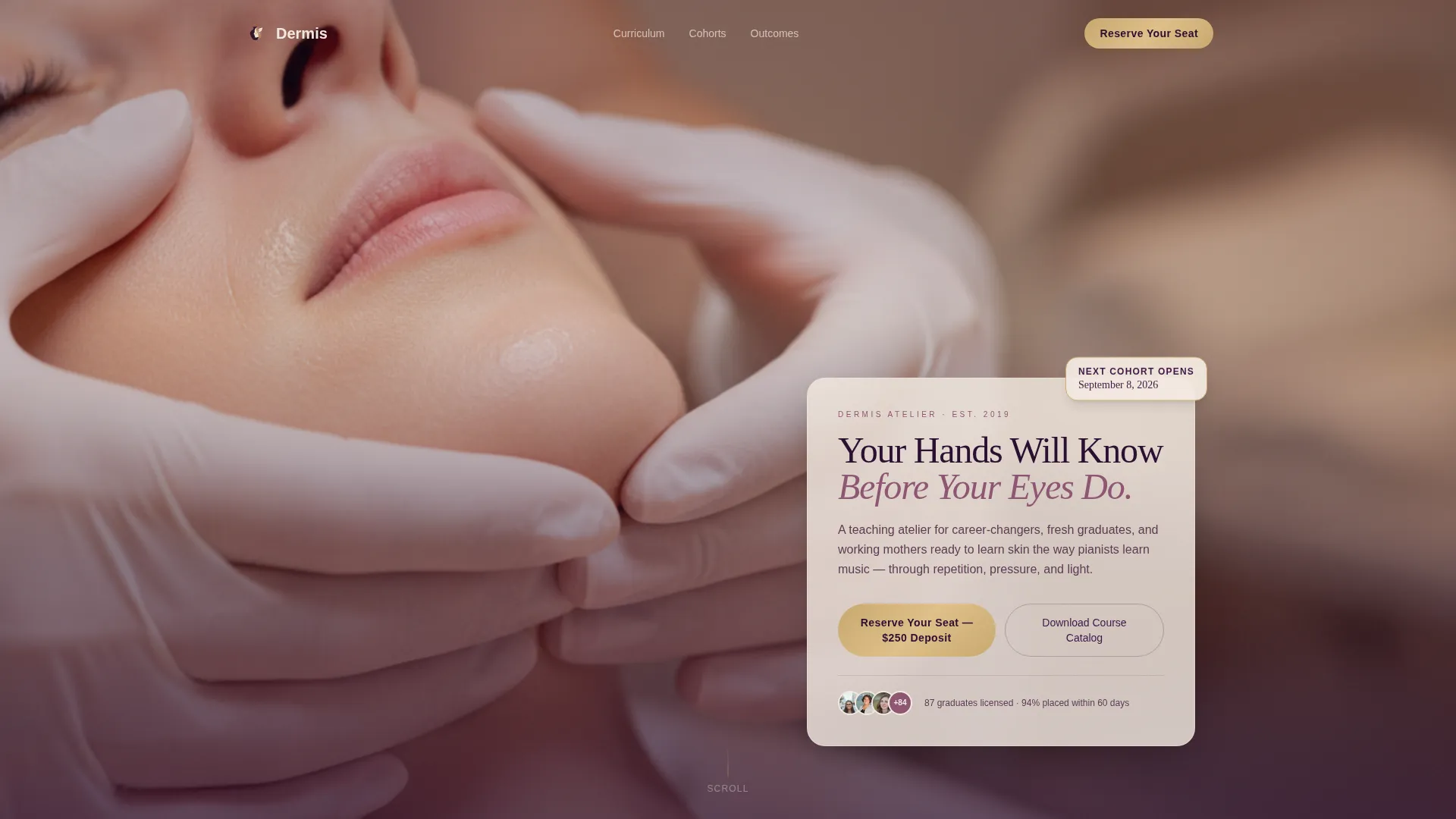 Beauty School & Academy Careers Website Template