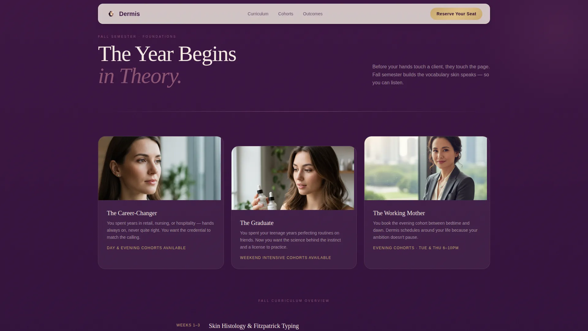Beauty School & Academy Careers Website Template