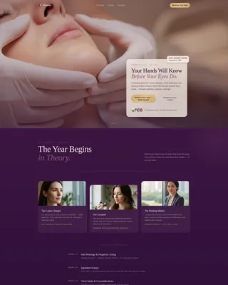 Beauty School & Academy Careers Website Template