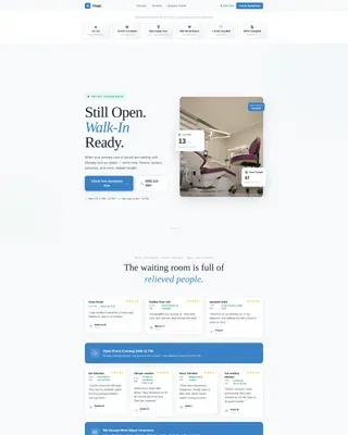 Urgent Care Landing page Template