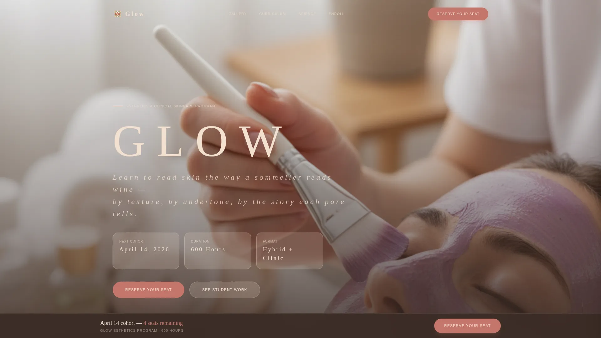 Beauty School & Academy Professional Website Template