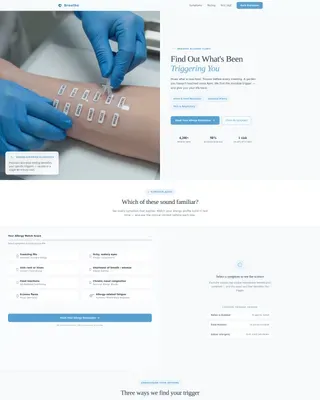Allergy Clinic Landing Page Template