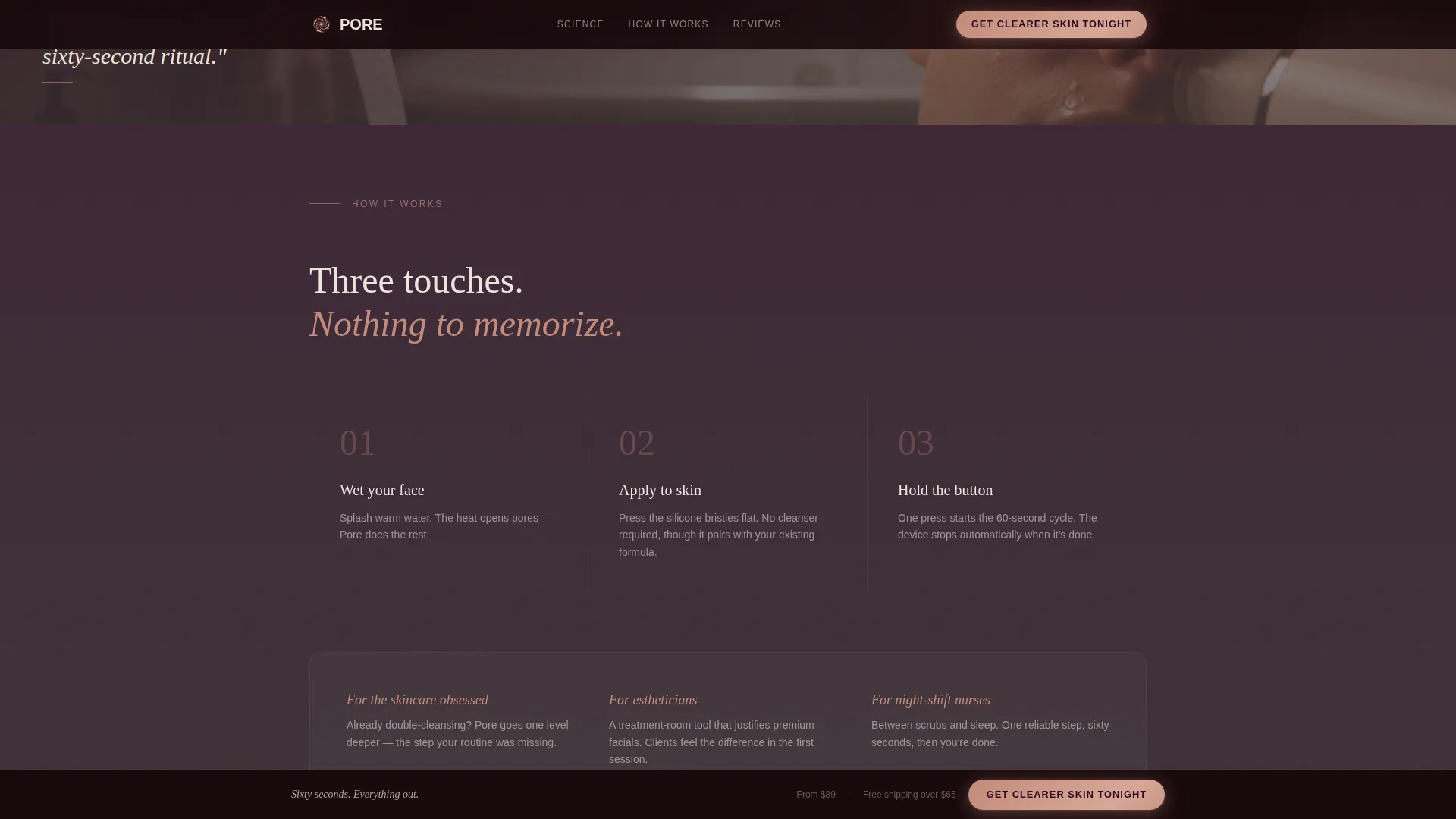 Beauty Tech & Device Reviews Website Template