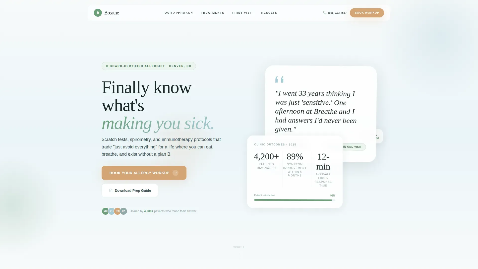 Patient Education Landing Page Template