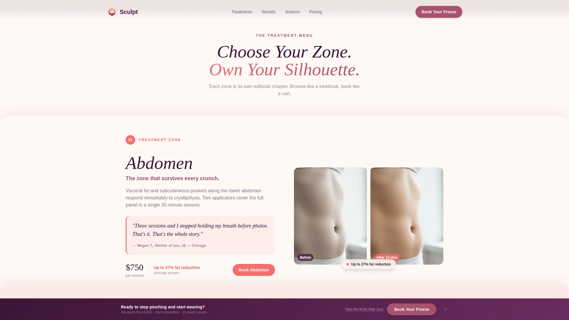 Specialty Beauty Treatments Advanced Booking Website Template