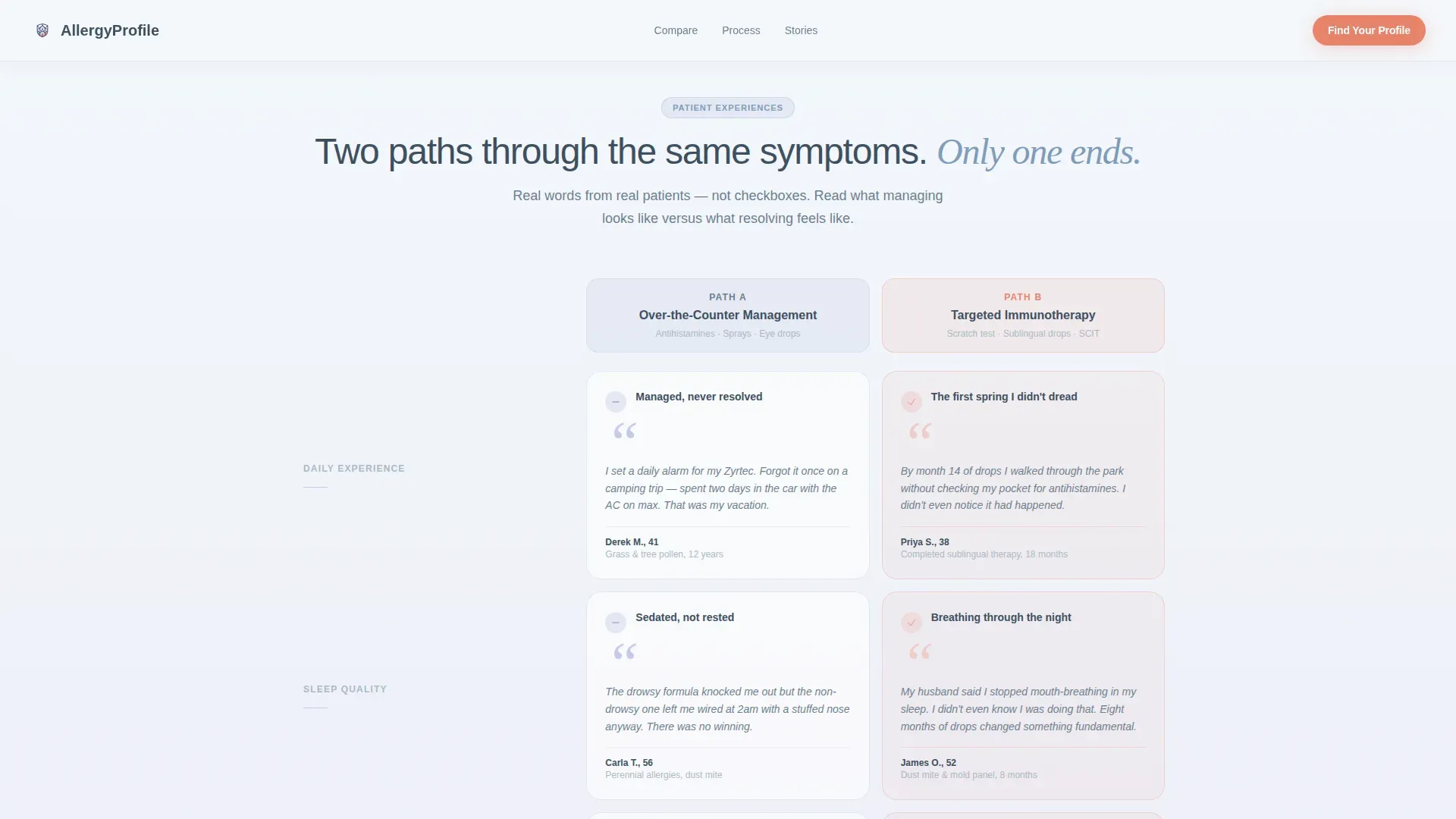 Assessment Landing Page Template